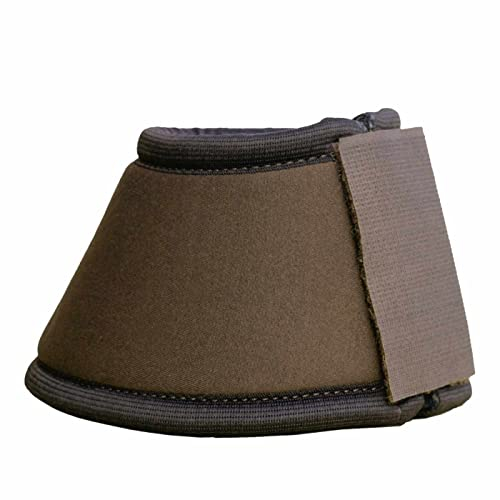 Euroriding Hufglocken Neopren Klettverschluss Größe M, Farbe braun