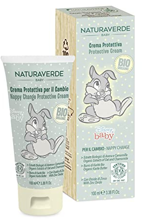 Naturaverde | Baby - Disney Baby Tippete - Pasta Protettiva per il Cambio, Crema Emolliente per Bambini e Neonati, con Estratto d'Avena, Camomilla BIO, Burro di Karité BIO e Ossido di Zinco, 100ml