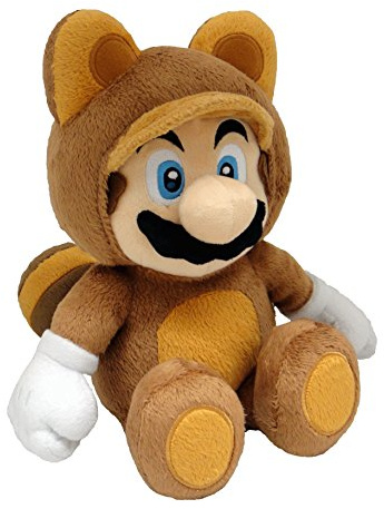 PELUCHE SUPER MARIO 21 CM TANOOKI MARIO