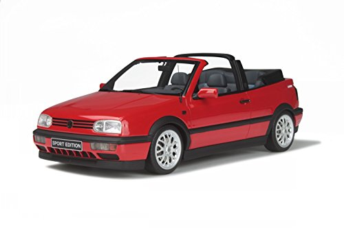 VW Golf 3 Cabrio Sport Edition flash rot Modellauto OT202 Otto 1:18