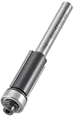 Trend Trade Guided Trimmer, 1/4 Inch Shank, 12.7mm Cut Diameter & 25.4mm Cut Length, Tungsten Carbide Tipped, TR26X1/4TC