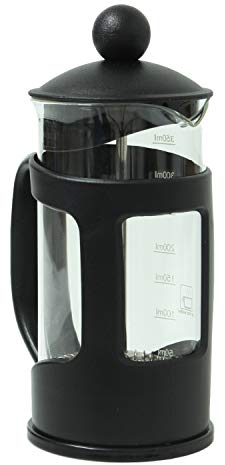 Apollo Black Coffee Plunger / 350ml Jug - 2 Cup/Caffettiera French Filter Press/Tempered Glass