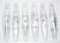 6 tlg. Glas-Zapfen Set inIce Weiss Silber Komet - Christbaumkugeln - Weihnachtsschmuck-Christbaumschmuck