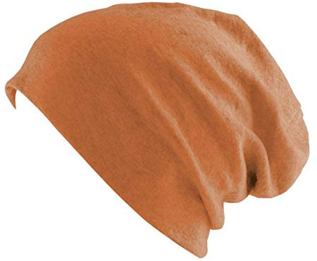 Oblique Unique Long Beanie XXL Mütze Slouch Trend Damen Herren (Orange)