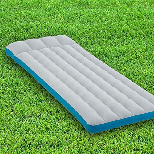 Intex 67998 – Aufblasbare Campingmatratze, Laminat, Grau und Hellblau, 72 x 189 x 20 cm