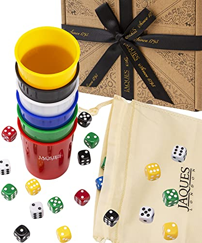 Jaques of London Liars Dice Games Age 5+ | Peruvian Bluffing Game for Adults | Dice Set & Dice Cup | Classic Board Games | Since 1795