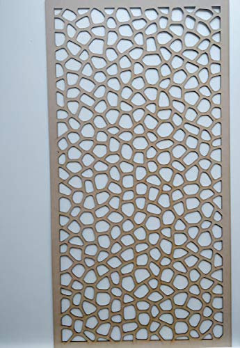 LaserKris Heizkörperschrank-Wand-Deko-Sichtgitter, perforiert, MDF-Platte (4 x 2) O1