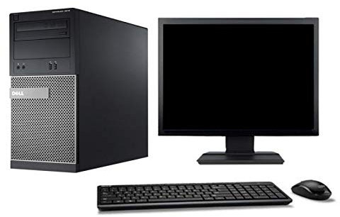 PC Dell 3010 MT Ecran 19 i3-3220 RAM 4Go Disque Dur 250Go HDMI Windows 10 WiFi (Reconditionné)