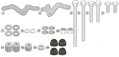 Givi Specific Kit to Install SLD01 Frame Sliders Triumph Street Triple 765 (17-19) (SLD6412KIT)