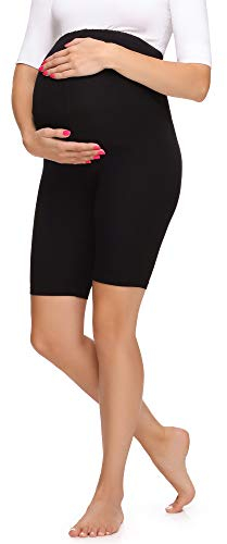 Merry Style Legging Court Grossesse Maternité Tenue Sport Femme MS10-299 (Noir, M)