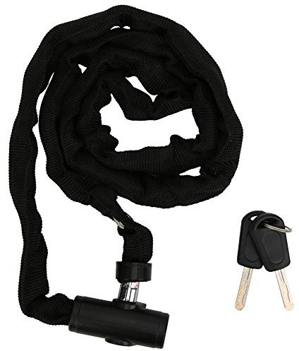Bike Chain Lock with Key, 1.2m Bike Locks Heavy Duty Anti-Theft Chain Lock Portable Lengthen Cycling Safety Locking Chain for Motorcycle Electric Scooter Ride Other Riding Other