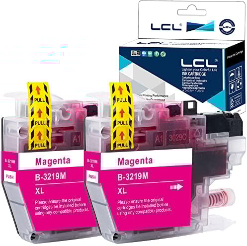 LCL Kompatibel Tintenpatrone LC-3219 LC3219 LC-3219XL LC3219XL LC-3219XLM LC3219XLM (2Stücke Magenta) Ersatz für Brother MFC-J5330DW MFC-J5335DW MFC-J5730DW MFC-J5930DW