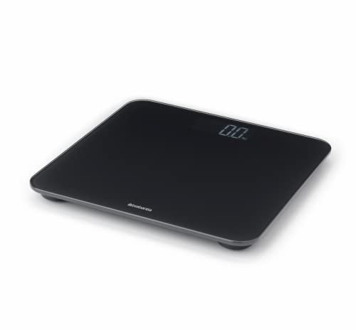 Brabantia Renew Digital Bathroom Weighing (Dark Gray) Battery-Powered Personal Body Weight Scales with Backlit LED Display