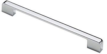 5 PCS Cabinet Handles Furniture Drawer Wardrobe Door Kitchen Cupboard Pull Zinc Alloy Polished Chrome T Bar Handles Pulls Hole Center 192mm