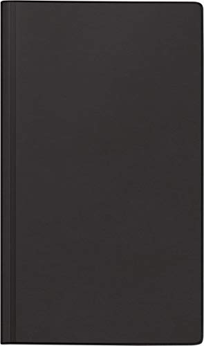 rido/idé 7025013902 Buchkalender Reisemerker, 1 Seite = 1 Tag, 113 x 195 mm, Balacron-Einband schwarz, Kalendarium 2022