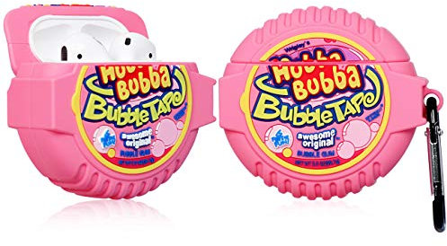Joyleop Bubble Gum Hülle für Airpods 1/2, niedliches Cartoon-Spaß, lustiges 3D-Lebensmittel-Design, Kinder, Mädchen, Teenager, Jungen, Abdeckung, Charakter, trendige Airpods-Hüllen für Airpod 1 und 2