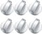 But the cow 6 Pcs Gas Stove Control Knobs, Metal 6mm Cooker Control Switch Knobs, Silver Adaptors Oven Cooking Surface Switch Buttons, Gas Hob Knobs Control Locks, Black