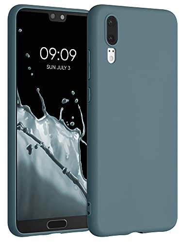 kwmobile Hülle kompatibel mit Huawei P20 Hülle - weiches TPU Silikon Case - Cover geeignet für kabelloses Laden - Arctic Night