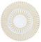 Sparkles Home Venezia Glass Charger Plate, Round, Hand-Painted Dinner Plate Server, For Formal Dining Table Setting, Events, Wedding, Gold, 13, Sold Individually