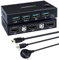 KVM Switch HDMI 2 port 4K@60Hz, MLEEDA Commutateurs KVM Brancher 2 PC sur 1 Ecran, pour 2 PC Partager Clavier Souris et 4 Ports USB, 2 Câbles USB, 2 Câble HDMI