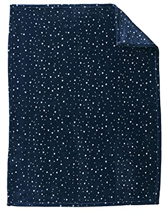 Vertbaudet Baby-Decke mit Sternen, Mikrofaser Marine Sterne 75X100