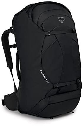 Osprey Herren Farpoint 80 Rucksack, black