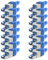 UC-Express 16 Stück Netzwerkstecker Cat 7 werkzeuglos CAT7 CAT7A RJ45 LAN UTP Kabel Stecker Blau ohne Werkzeug werkzeugfrei CAT6a CAT6 CAT5 Verlegekabel Patchkabel Netzwerkkabel Toolless Modular Plug