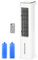 HOMCOM Climatizador Evaporativo 75W Altura 86 cm Oscilante con Control Remoto Depósito 5L Temporizador 12h y Pantalla LED Táctil Blanco