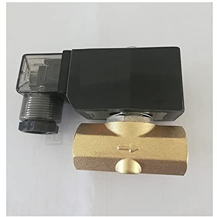 TANGJIANCHENG Magnetventil 0-7BAR 2/2 Way ENDLICHE Aufnahme N/C Messing G3 / 8Inch Wasser Öl Luftmagnetventil Dichtungsöffnung 5mm (Größe : AC 220V)