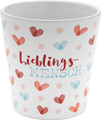 GRUSS & CO Maceta con diseño Humano, gres, 10 cm, Multicolor, Regalo para Ella, día de San Valentín, cumpleaños | 48243