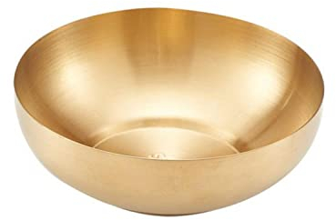 CNANRNANC Bols à sauce ronds en acier inoxydable doré de 15 cm pour cuisine, maison, restaurant