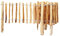 Roll-Steckzaun 5 Meter Rollzaun aus Haselnuss Höhe: ca. 35/50/60 cm, Lattenabstand 4-5cm / 7-8cm Langlebig Dank 100% Naturprodukt für Beete & Teichumrandung (60 cm Höhe, 7-8 cm)