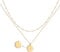 Jenosy Kette Layered Damen Widder Sternzeichen Kette Gold Personalisierte Halskette mit Anhänger Zarte Mehrreihig Halskette Hypoallergene 18K Vergoldete Kette Modeschmuck für Frauen und Mädchen