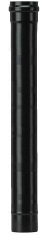 Tubo per Stufa a Pellet in Acciaio rivestito con smalto porcellanato Nero per Canna Fumaria (Tubo da 100H cm, Diametro 8 Ø cm)