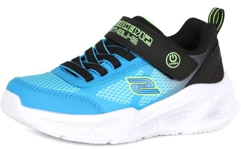 Skechers Meteor-Lights - Krendox 401495L-BKBL, Boy Sneakers, Blue, 37 EU