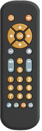 curfair Baby Fine Motor Skills Toy Baby Sensory Toy Baby Teething Toy Soft Button Tv Remote Control Food Grade Silicone Teether Chew Toy Black