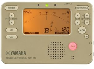 Yamaha TDM-710GL Stimmgerät Metronom Gold Tuner Metronom kann gleichzeitig mit Stimmgerät und Metronom für das tägliche Üben verwendet werden, Sound Back Funktion