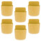 TOPINCN Remote Control Holder, Plastic Wall Mounted Phone Storage Box Organizer for Home Bedside School Use (Yellow)