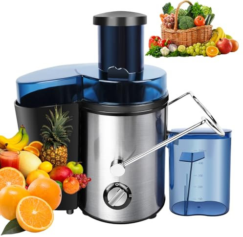 Juicer, Easy Clean Fruit Juicer Machine, Juicers Whole Fruit and Vegetable for Orange, Citrus, Apple, Strawberries, Lemon, Potatoes, Tomatoes, Carrots