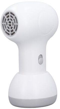 Baby Hair Dryer, Cordless Low Noise Hair Dryer with Gentle Blowing, Rechargeable Battery, Compact Design, Safe Hair Dryer for Infant Toddler Baby Skin (White Gray)