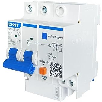 BUTPDYPEP NXBLE-32 Disjoncteur à Courant résiduel RCBO 6KA Type C 2P 30mA 230 V 240V 50HZ 6A 10A 16A 20A 25A 32A