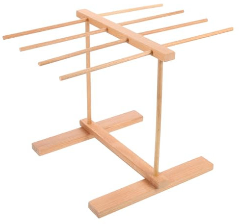 OFFSCH Zusammenklappbarer Nudeltrockner Aus Holz Für Verschiedene Nudelarten Platzsparend Und Hygienisch