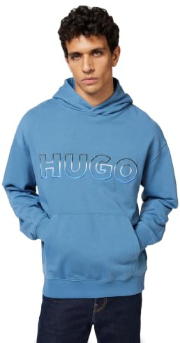 HUGO Men's Nogudi Sweatshirt, Open Blue, XS