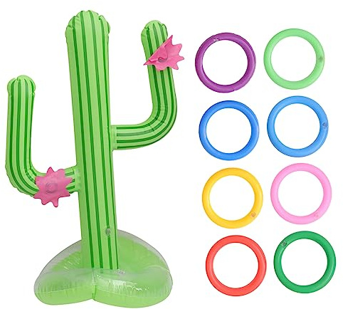 ibasenice Jeu De Plage Cactus Gonflable Jouet Cactus Anneau Jouets Gonflables pour Plage Et Lac