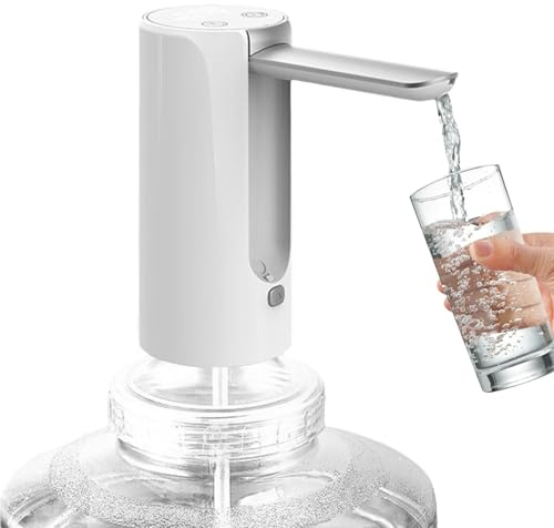 Wasserflaschen Pumpe, Automatische Trinkwasserpumpe, 3 Stufen Quantitativer Elektrischer Wasserspender Tragbar Wasserpumpe Faltbar USB Pumpe Für Wasserflasche, Für Home Office Küchen Camping