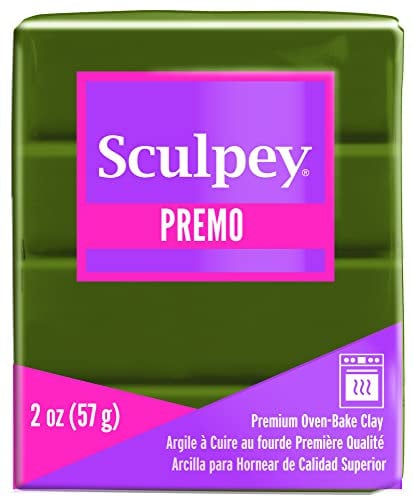 Sculpey Premo Sculpey Oven Bake Clay - Spanish Olive,10.41x5.59x5.08 cm