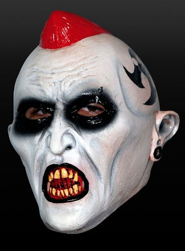 Maske untoter Punk Punker Vampir Zombie Vampirmaske Halloween Karneval