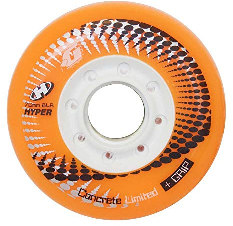 Hyper Concrete +G Ltd Rollen für Inlineskates, 4 Stück 76mm 84A orange
