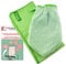 Jemako® Set grün Handschuh + Trockentuch 40 x 45 cm Fenster/Haushalt/Glas Plus 2 Stück K7plus® Wäschenetz/Wäschesack