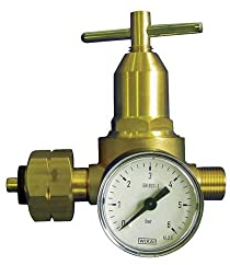 Propan-Kleindruckregler, 3/8'' LH, mit Manometer und Kombianschluss